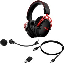 HyperX Cloud Alpha - Headset de gaming sem fios (Preto-Vermelho)