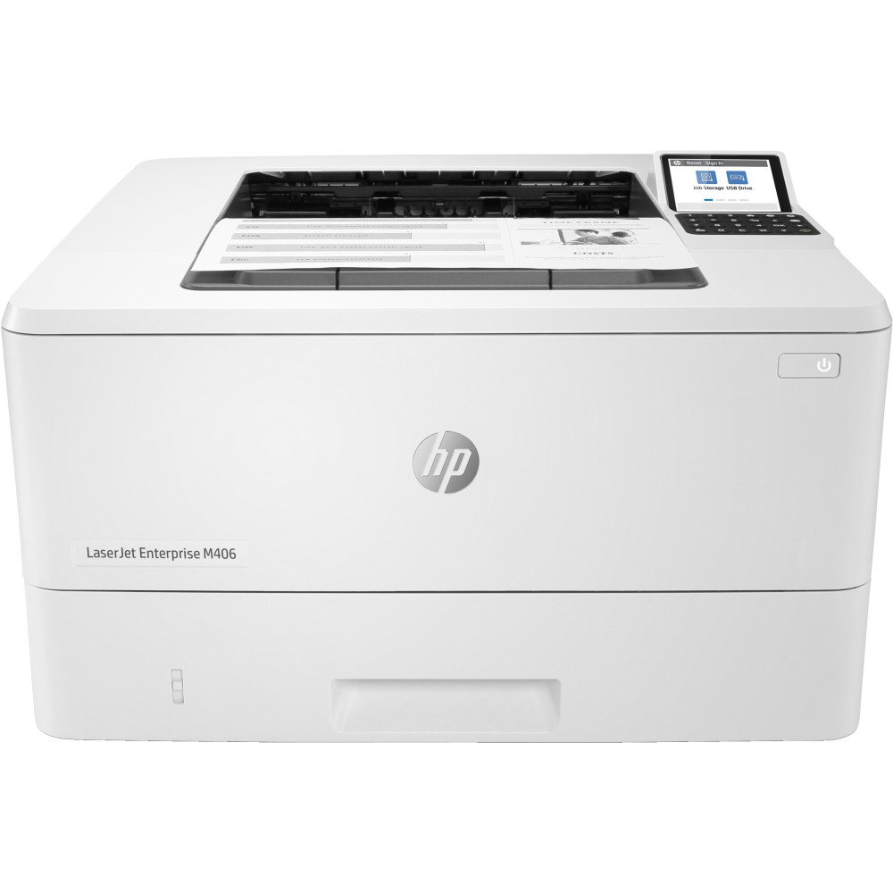 HP LaserJet Enterprise Impressora M406dn, Preto e branco, Impressora para Empresas, Impressão, Tamanho compacto Segurança