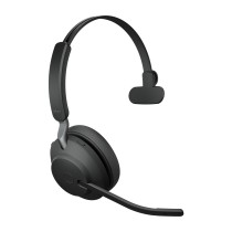 Jabra Evolve2 65, UC Mono Auscultadores Sem fios Fita de cabeça Escritório Call center USB Type-A Bluetooth Preto