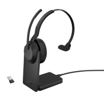 Jabra 25599-889-989 auscultador Auscultadores Com fios e sem fios Fita de cabeça Escritório Call center Bluetooth Suporte de