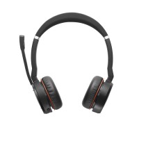 Jabra Evolve 75 Auscultadores Com fios e sem fios Fita de cabeça Chamadas Música Bluetooth Suporte de carregamento Preto