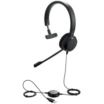 Jabra Evolve 20 MS Mono Auscultadores Com fios Fita de cabeça Escritório Call center USB Type-A Preto