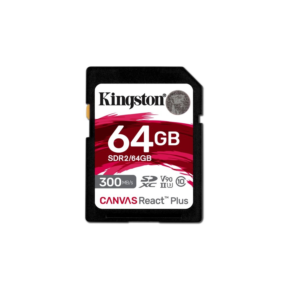 Kingston Technology Canvas React Plus 64 GB SD UHS-II Classe 10