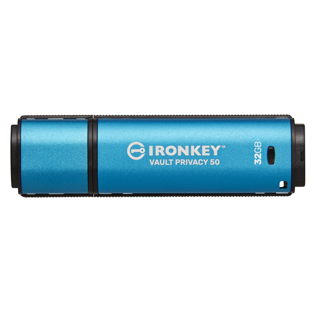 Kingston Technology IronKey Vault Privacy 50 unidade de memória USB 32 GB USB Type-A 3.2 Gen 1 (3.1 Gen 1) Preto, Azul
