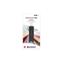 Kingston Technology DataTraveler Max unidade de memória USB 512 GB USB Type-C 3.2 Gen 2 (3.1 Gen 2) Preto