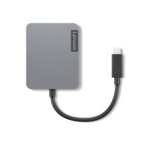 Lenovo 4X91A30366 base & duplicador de portas Com fios USB 2.0 Type-C Cinzento