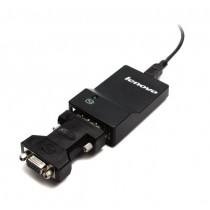 Lenovo USB 3.0 - DVI VGA adaptador gráfico USB 2048 x 1152 pixels Preto