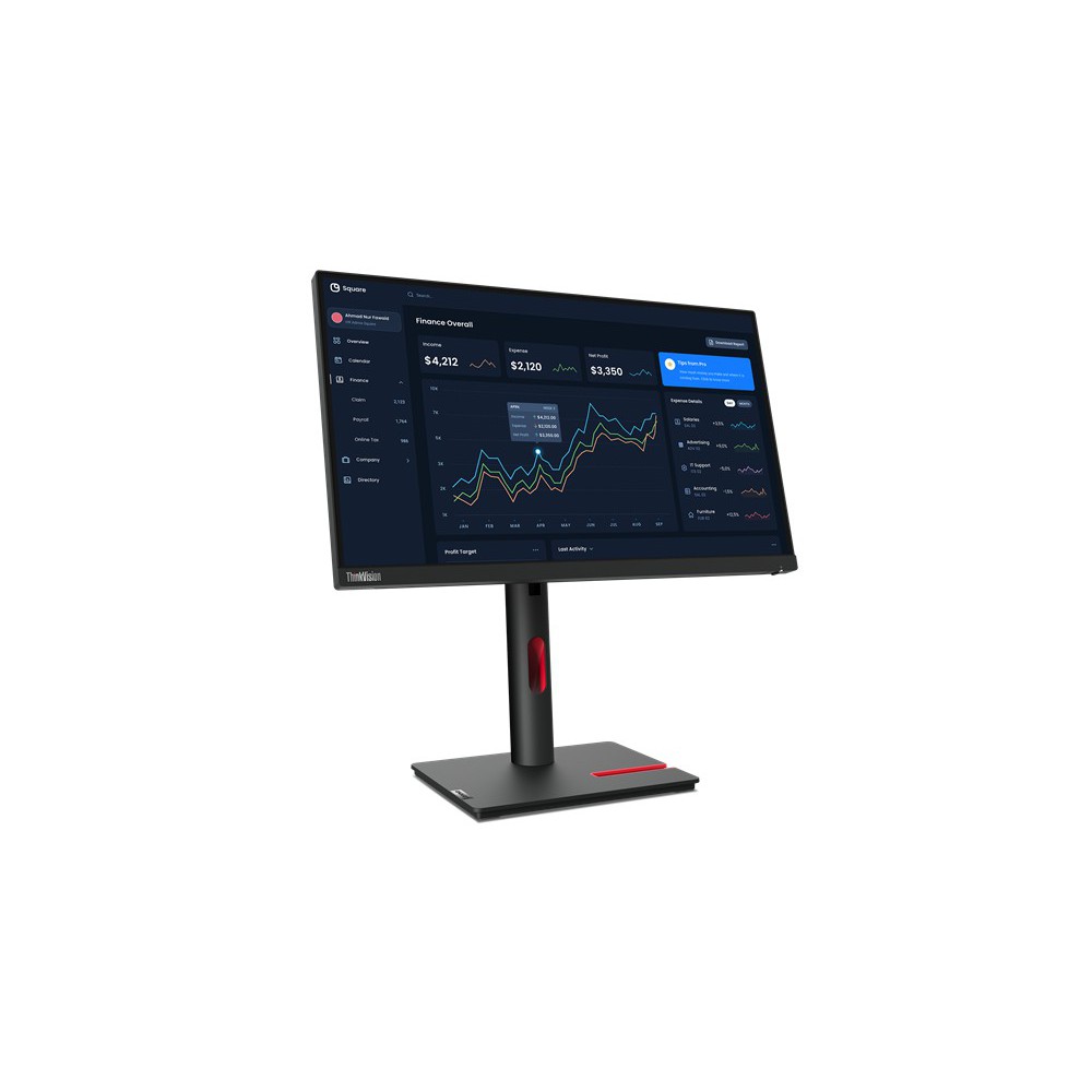 Lenovo ThinkVision T22i-30 LED display 54,6 cm (21.5") 1920 x 1080 pixels Full HD Preto