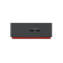 Lenovo 40B00300EU base & duplicador de portas Com fios Thunderbolt 4 Preto, Vermelho