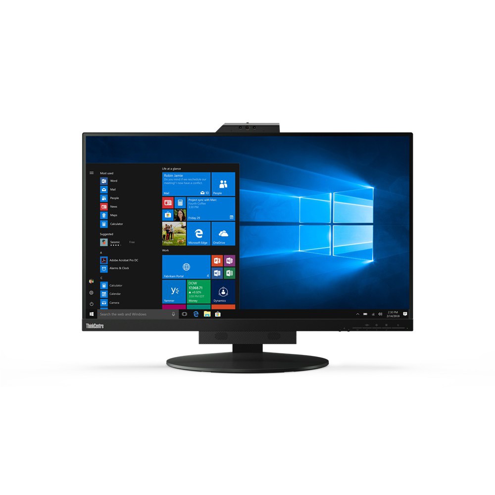 Lenovo ThinkCentre Tiny-In-One 27 monitor de ecrã 68,6 cm (27") 2560 x 1440 pixels Quad HD LED Preto