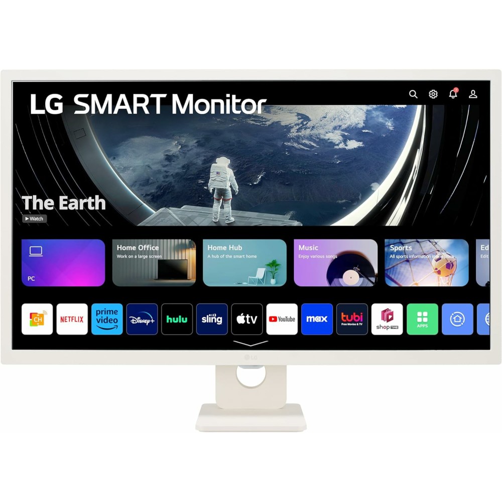 LG Smart 32SR50F-W.AEU monitor de ecrã 80 cm (31.5") 1920 x 1080 pixels Full HD LED Branco