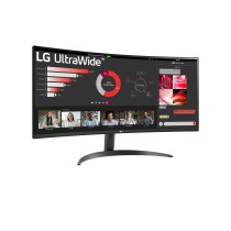 LG 34WR50QC-B.AEU monitor de ecrã 86,4 cm (34") 3440 x 1440 pixels UltraWide Quad HD LCD Preto