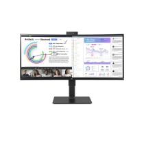 LG 34BQ77QC-B monitor de ecrã 86,4 cm (34") 3440 x 1440 pixels UltraWide Dual Quad HD LCD Preto