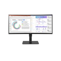 LG 34BQ77QC-B monitor de ecrã 86,4 cm (34") 3440 x 1440 pixels UltraWide Dual Quad HD LCD Preto