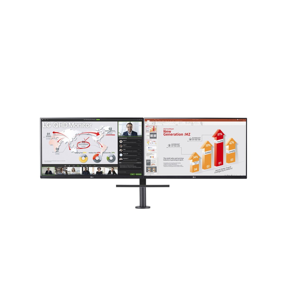 LG 27QP88DP-BS monitor de ecrã 68,6 cm (27") 2560 x 1440 pixels Quad HD LED Preto