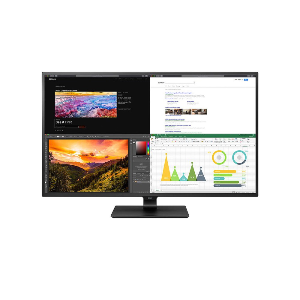 LG 43UN700P-B monitor de ecrã 109,2 cm (43") 3840 x 2160 pixels 4K Ultra HD LED Preto