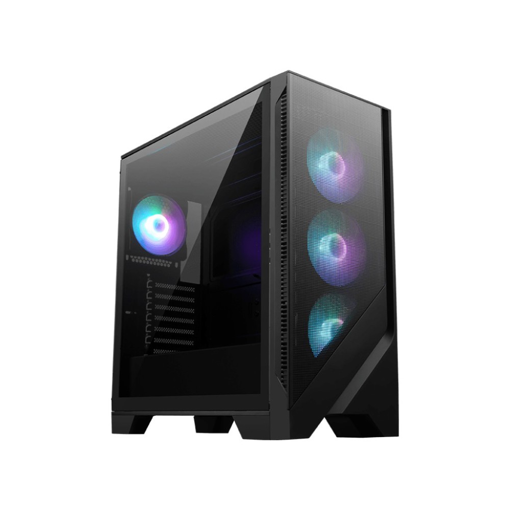 MSI MAG FORGE 320R AIRFLOW caixa para computador Micro Tower Preto, Transparente