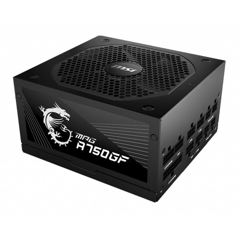 MSI MPG-A750GF fonte de alimentação 750 W 24-pin ATX ATX Preto