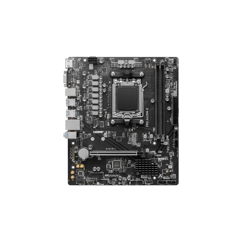 MSI PRO A620M-E motherboard AMD A620 Ranhura AM5 mini ATX