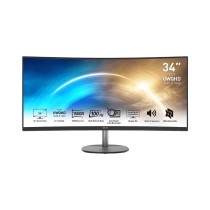 MSI PRO MP341CQDE monitor de ecrã 86,4 cm (34") 3440 x 1440 pixels UltraWide Quad HD Preto