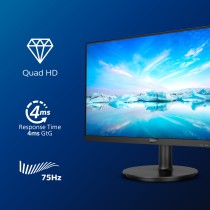 Philips V Line 275V8LA 00 monitor de ecrã 68,6 cm (27") 2560 x 1440 pixels Quad HD LED Preto