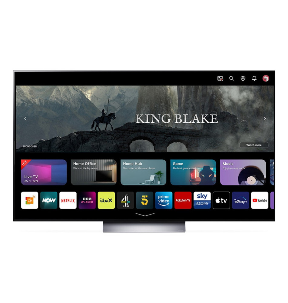 Televisor LG 65C34LA 65'' (OLED evo - 4K Ultra HD - Prateado)