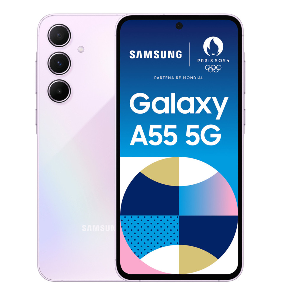 Smartphone SAMSUNG Galaxy A55 5G (8GB 256GB - 6,6'' - Lavanda)