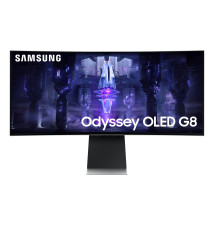 Monitor Curvo SAMSUNG Odyssey G8 34'' (0,03s - OLED - UltraWide Quad HD)