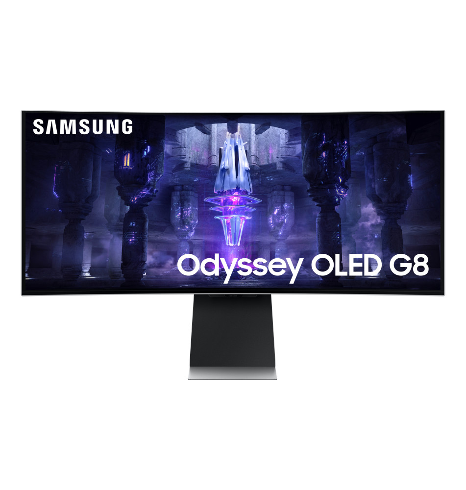 Monitor Curvo SAMSUNG Odyssey G8 34'' (0,03s - OLED - UltraWide Quad HD)