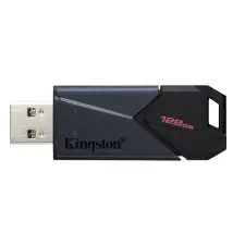 Kingston - 128GB Portable USB 3.2 Gen 1 DataTraveler Exodia Onyx