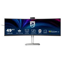 Philips 49B2U6900CH 00 monitor de ecrã 124 cm (48.8") 5120 x 1440 pixels Dual QHD LCD Preto