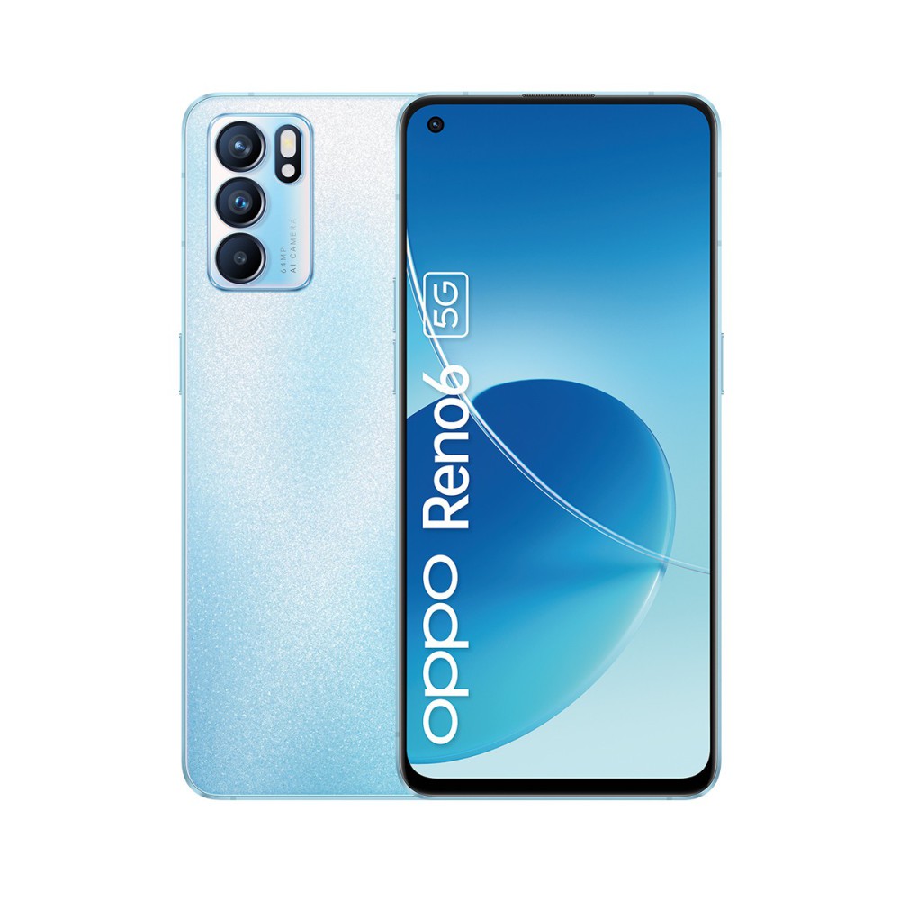 OPPO Reno 6 16,3 cm (6.43") Dual SIM ColorOS 11.3 5G USB Type-C 8 GB 128 GB 4300 mAh Azul