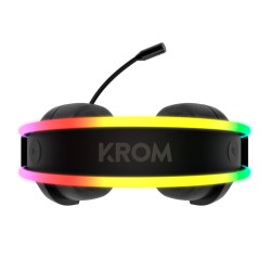 Headset Gaming Krom Klaim Stereo RGB Preto