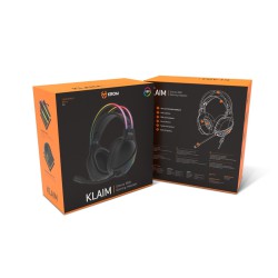 Headset Gaming Krom Klaim Stereo RGB Preto