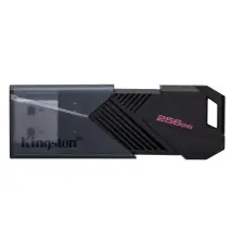 Kingston - 256GB Portable USB 3.2 Gen 1 DataTraveler Exodia Onyx