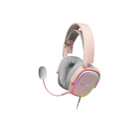 Headset Gaming Mars MHAX RGB Rosa