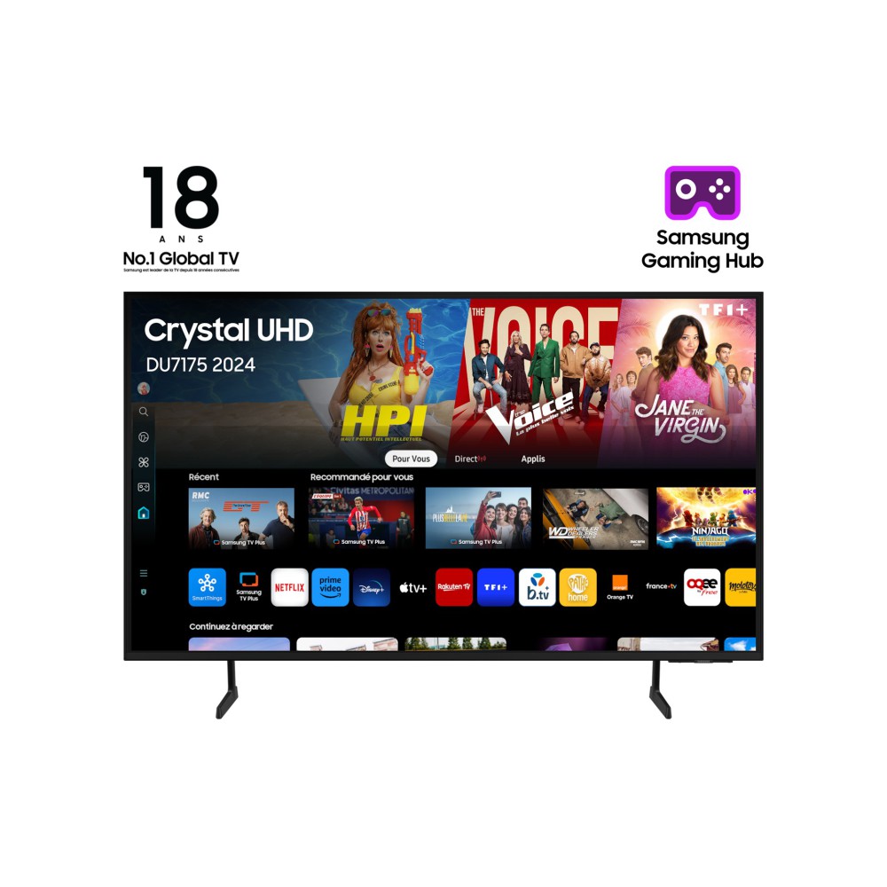 Samsung TU50DU7175U 127 cm (50") 4K Ultra HD Smart TV Wi-Fi Preto