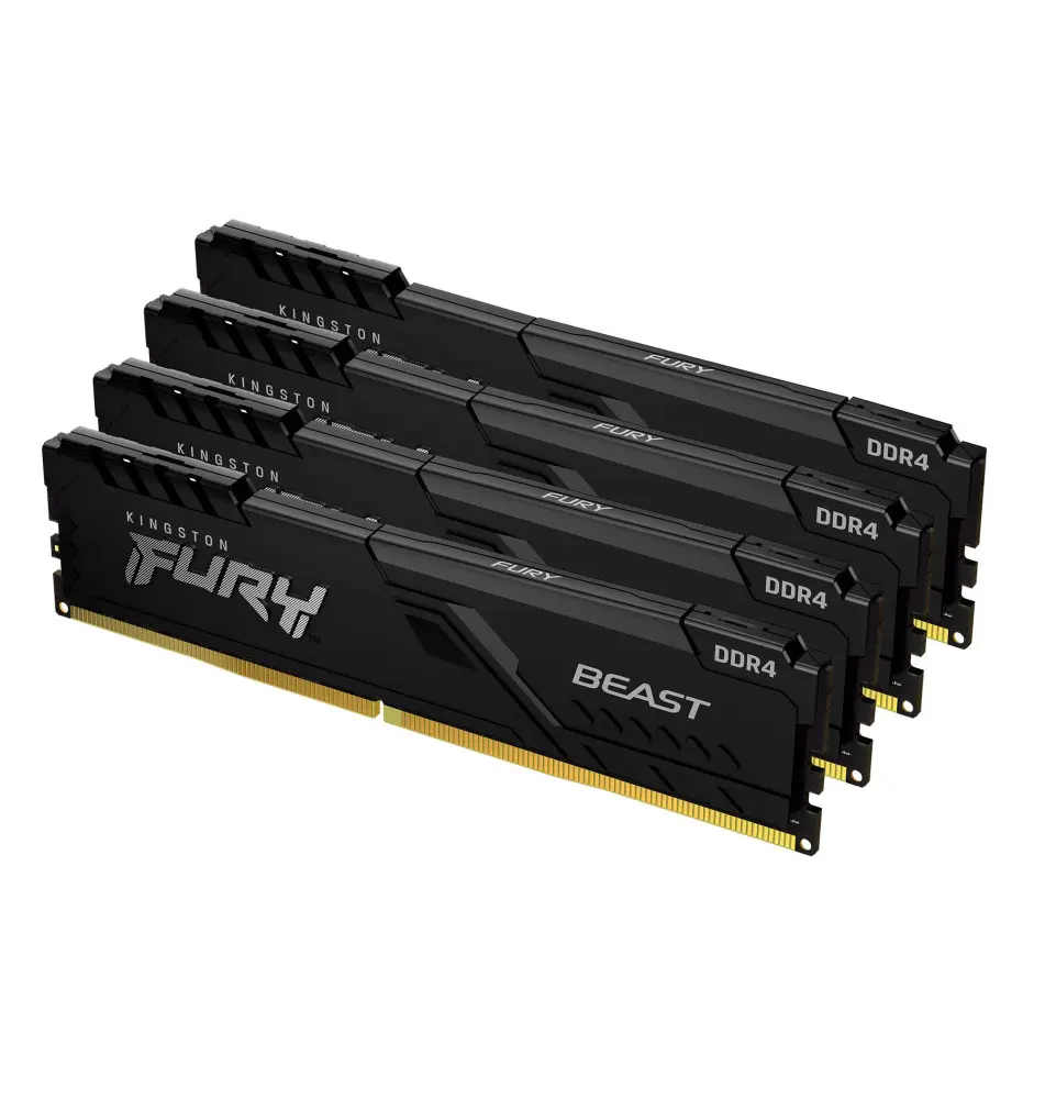 DDR4 32GB PC 3200 CL16 Kingston KIT (4x 8GB) FURY Beast Bl Kit