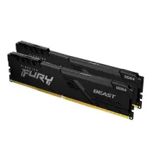 Memoria ram ddr4 32gb 2x16gb kingston - 3600mhz - pc4 - 28800 - fury beast negro - cl 18 - 1.35v
