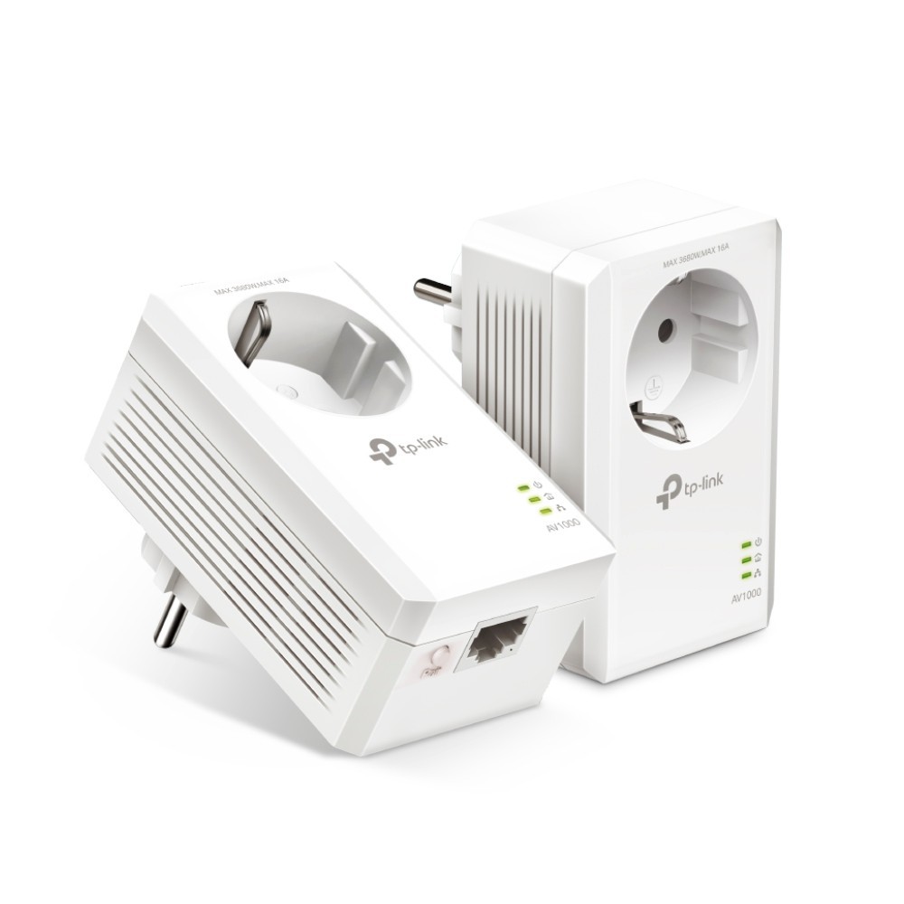 TP-Link TL-PA7017P KIT adaptador de rede PowerLine 1000 Mbit s Ethernet LAN Branco 2 unidade(s)