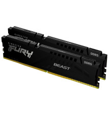 Kingston FURY DDR5 - 32GB - 5600 - CL - 36 - Dual Kit, memory (black, KF556C36BBEK2-32, Fury Beast )