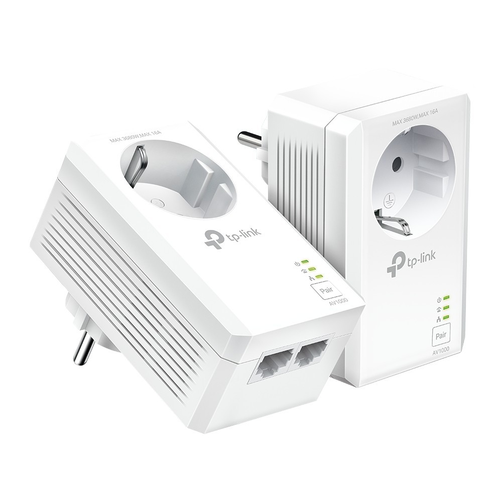 TP-Link TL-PA7027P KIT adaptador de rede PowerLine 1000 Mbit s Ethernet LAN Branco 2 unidade(s)