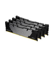 Kingston FURY DDR4 - 32GB - 3600 - CL - 16 (4x 8 GB) Quad Kit, RAM (black, KF436C16RB2K4 32, Renegad