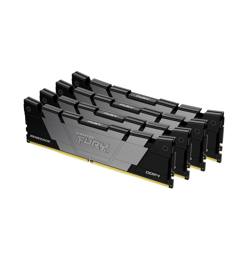 Kingston FURY DDR4 - 32GB - 3600 - CL - 16 (4x 8 GB) Quad Kit, RAM (black, KF436C16RB2K4 32, Renegad