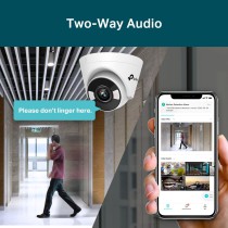 TP-Link VIGI C450 Domo Câmara de segurança IP Interior 2880 x 1620 pixels Teto