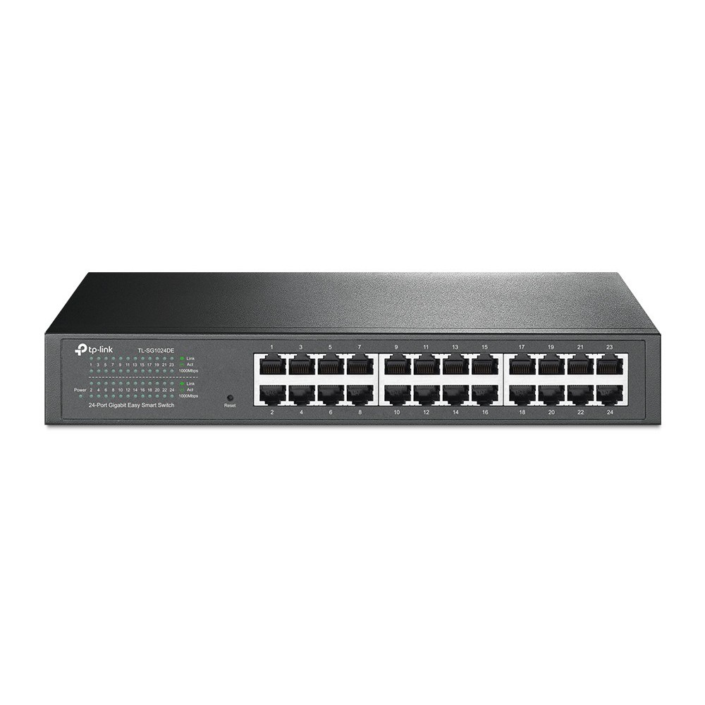 TP-Link TL-SG1024DE Gerido L2 Gigabit Ethernet (10 100 1000) 1U Preto