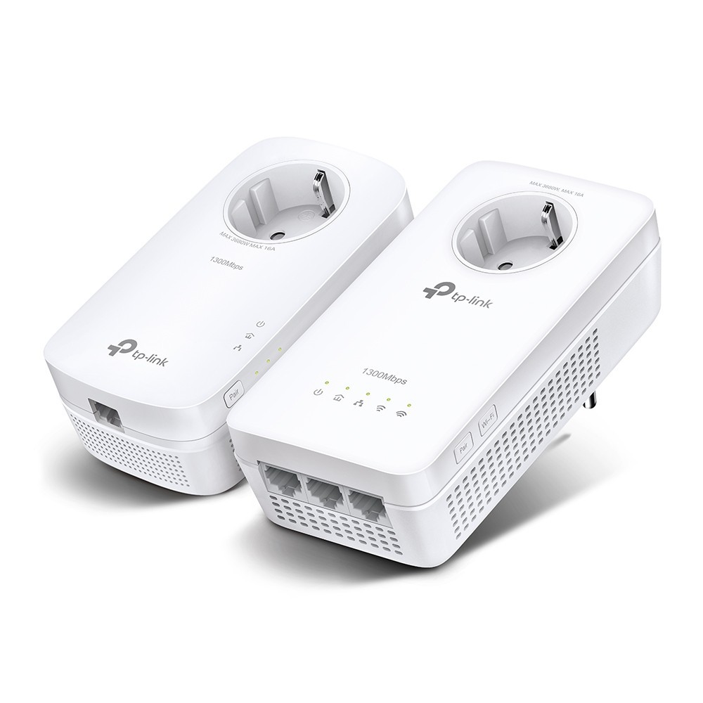 TP-Link TL-WPA8631P KIT adaptador de rede PowerLine 300 Mbit s Ethernet LAN Wi-Fi Branco 2 unidade(s)