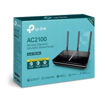 TP-Link Archer VR2100v router sem fios Gigabit Ethernet Dual-band (2,4 GHz 5 GHz) Preto