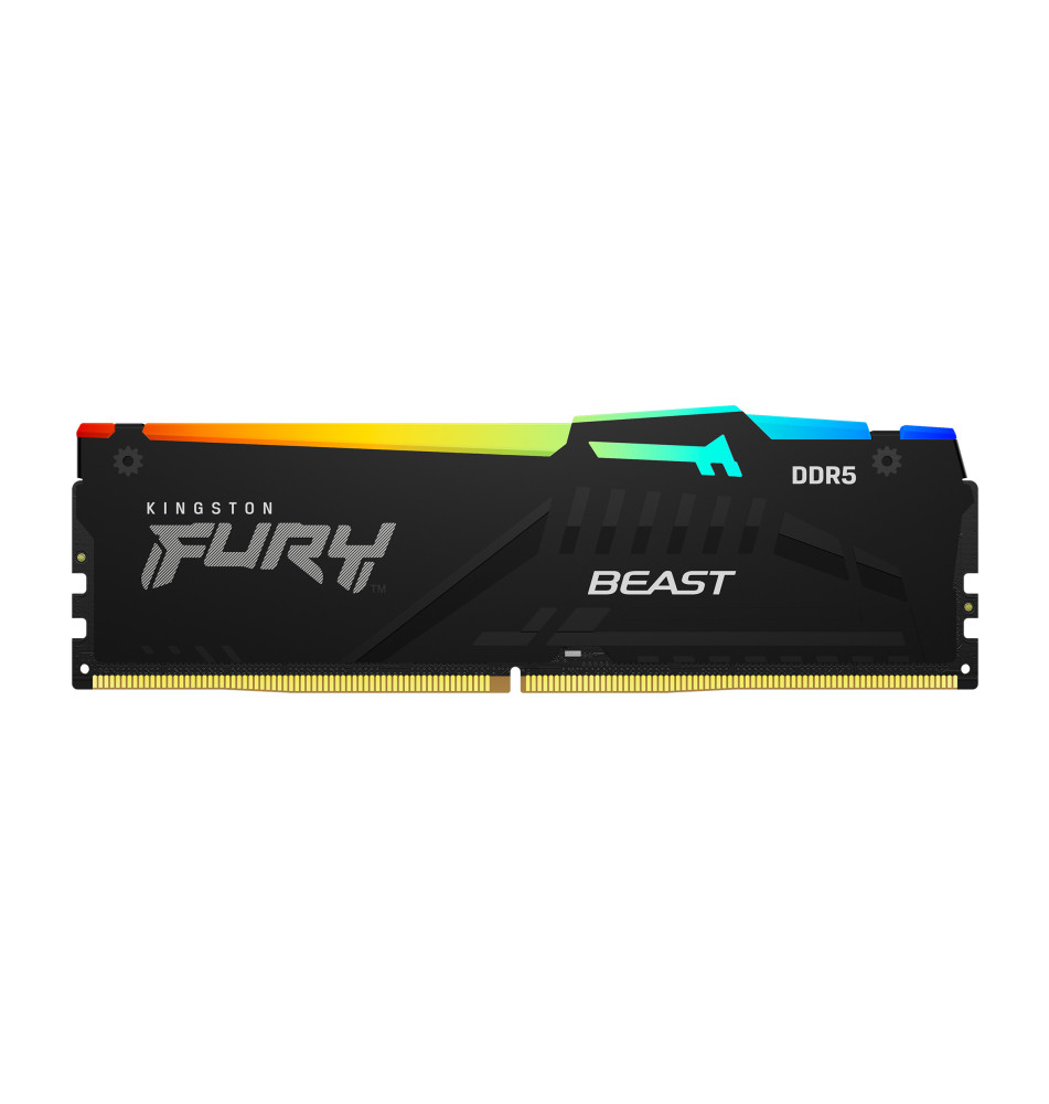 Kingston FURY 32 GB DDR5-5600 Kit, memory (black, KF556C36BBEAK2-32, Fury Beast RGB, XMP, EXPO, for 