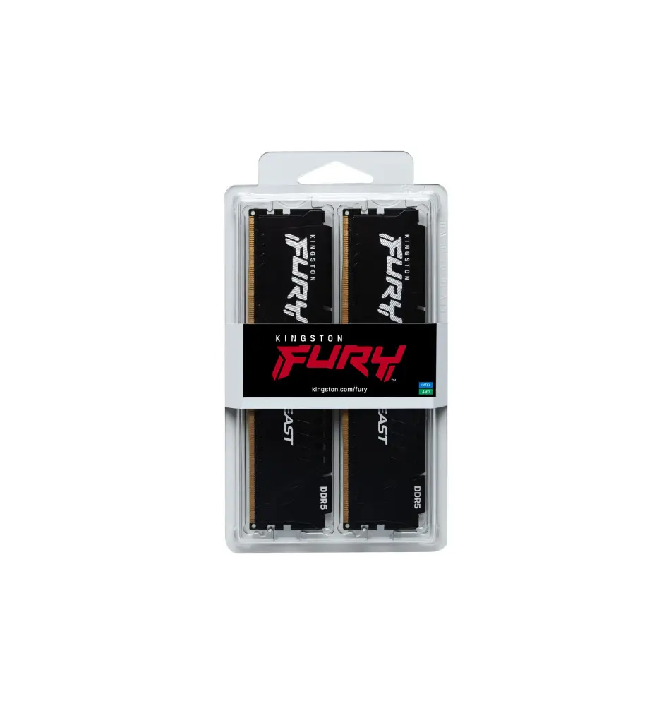 Memoria ram ddr5 32gb 2x16gb kingston - 5200mhz - pc5 - 41600 - fury beast